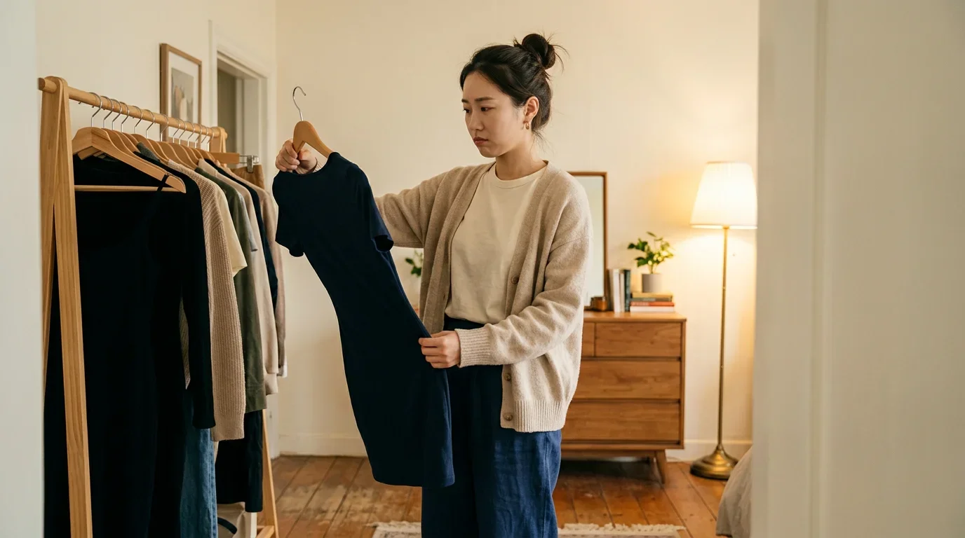 몸에 붙는 드레스를 입은 모습